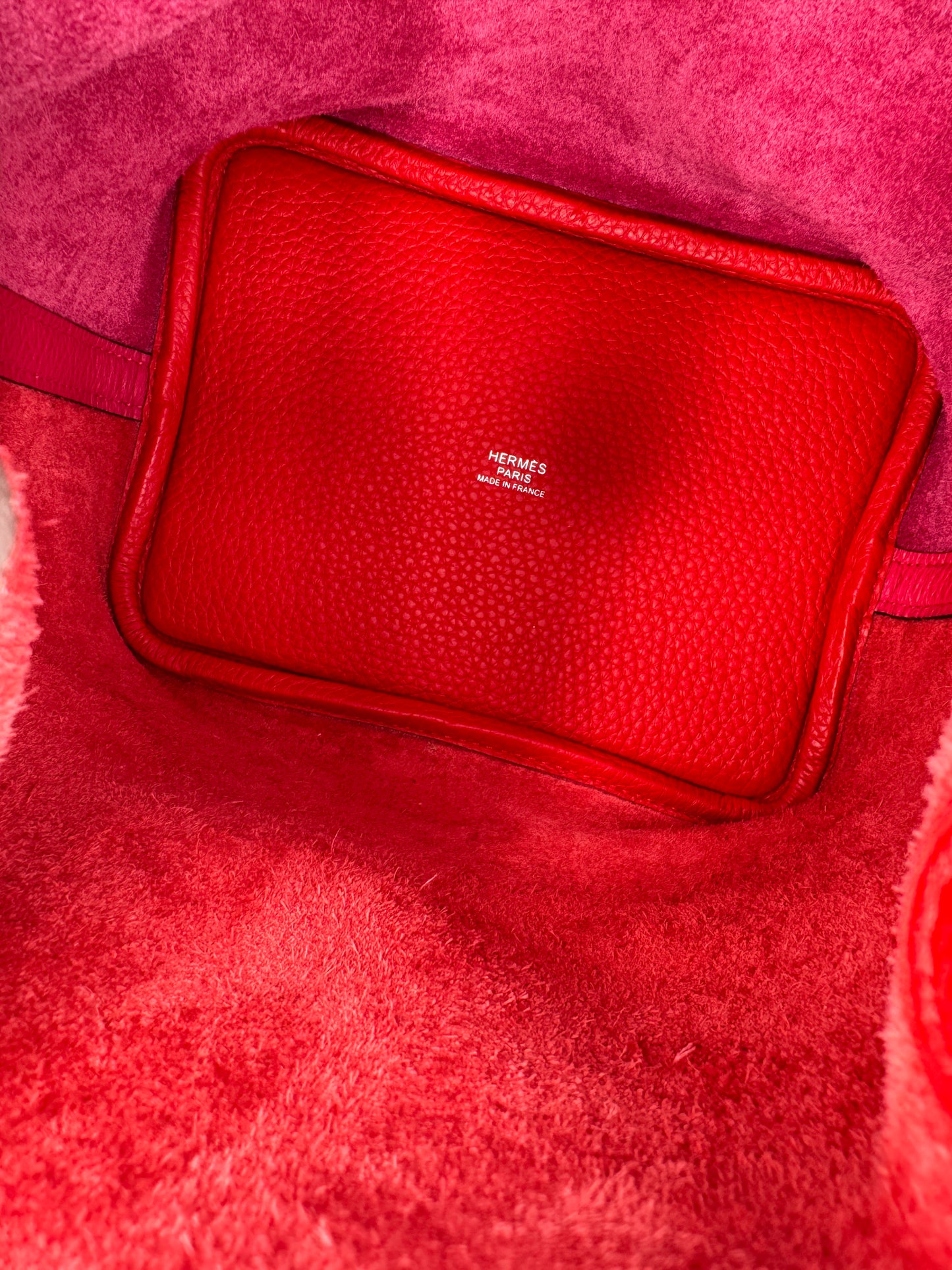 hermes picotin casaque 18 clémence taurillon rose extreme rose Mexico