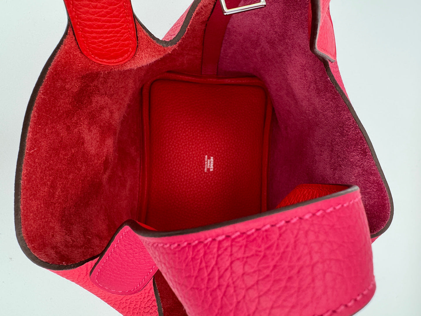 hermes picotin casaque 18 clémence taurillon rose extreme rose Mexico