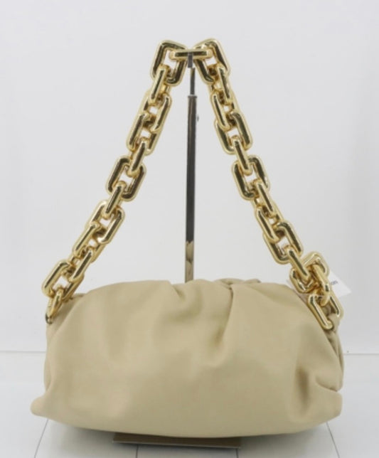 The Chain Pouch Leather Clutch