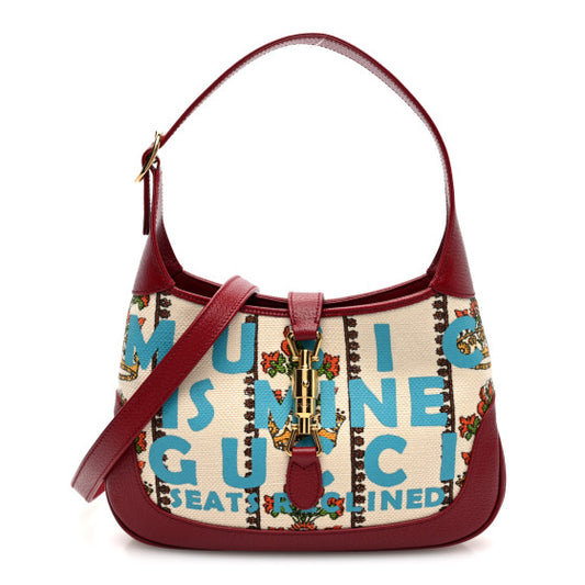Gucci 100 Jackie 1961 Hobo Limited Edition Canvas Small
